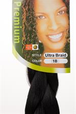 Exception  Ultra Braid Hair, Hot water (kanekalon) 165 Gr - 82" Color 1B. (UDSOLGT)
